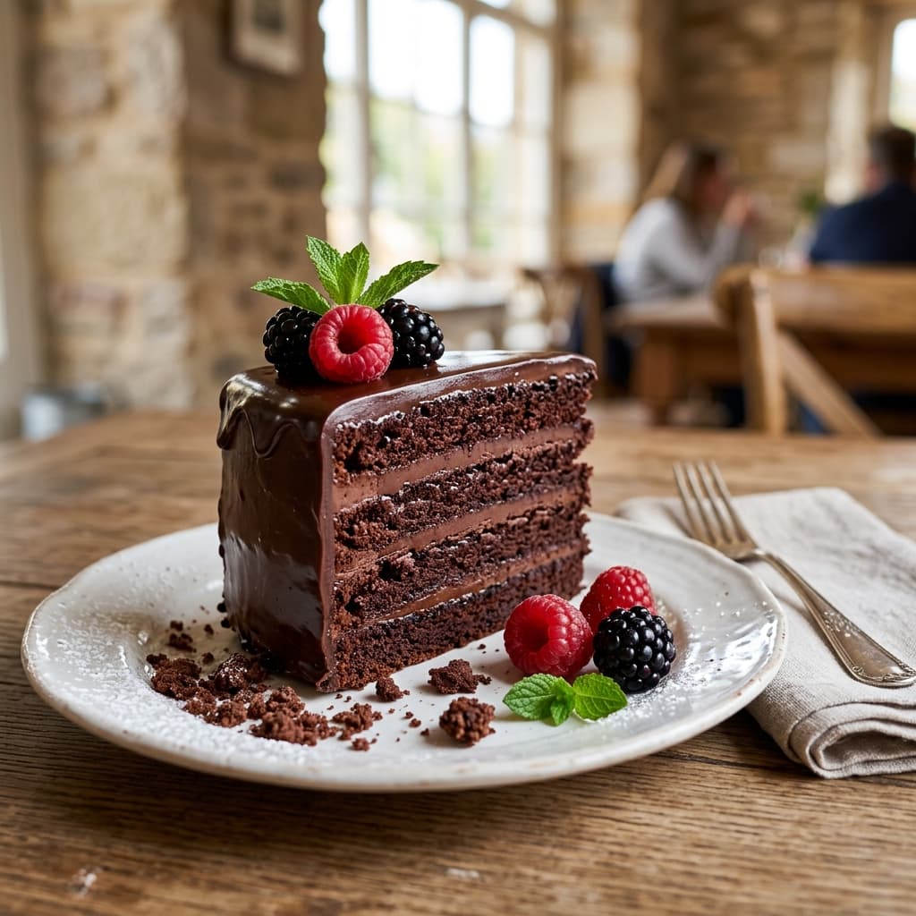 Pastel de chocolate gourmet